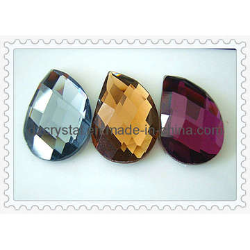 Colored Facted Glass Bead Flat Back (DZ-NEW-012)